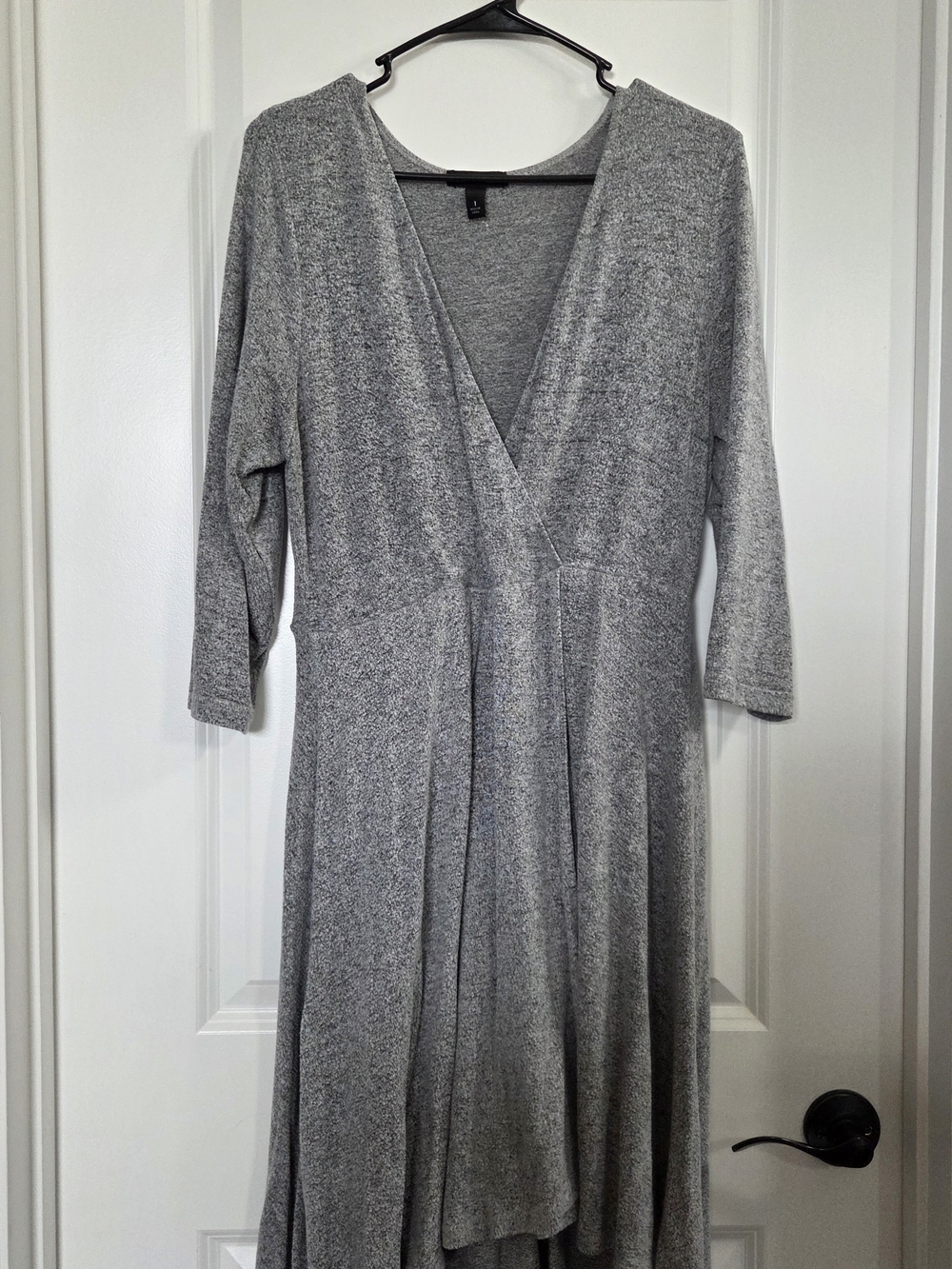 Torrid Gray V-Neck Long Sleeve Women’s Dress